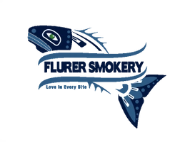 A stylized fish illustration featuring the Seattle Seahawks logo on its head, with dark blue coloring and geometric shapes forming the fins and tail.